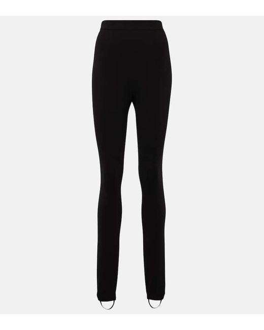 Leggings A Vita Alta di Dolce & Gabbana in Black
