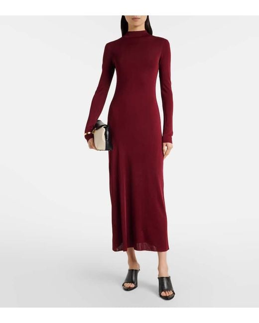 Altuzarra Red Jersey Midi Dress