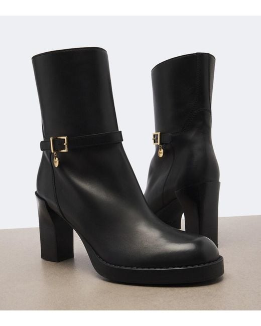 Tod's Black Leather Ankle Boots