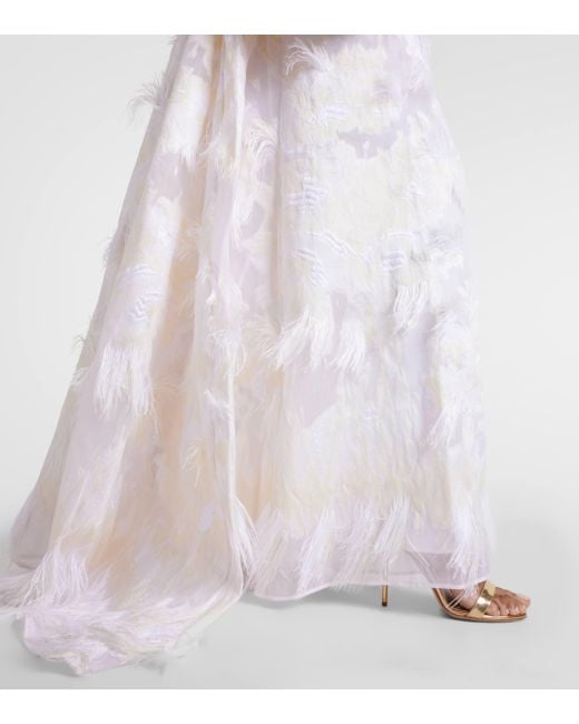 Robe longue de mariee Trapeze ‎Taller Marmo en coloris White