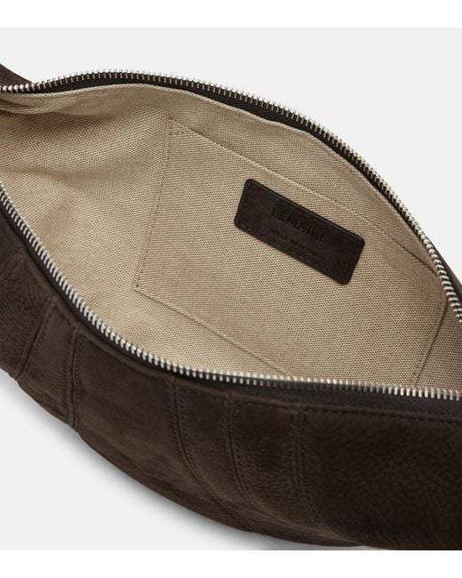 Lemaire Black Croissant Small Leather Shoulder Bag