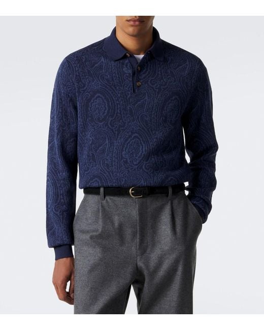 Etro Polopullover in Blue für Herren