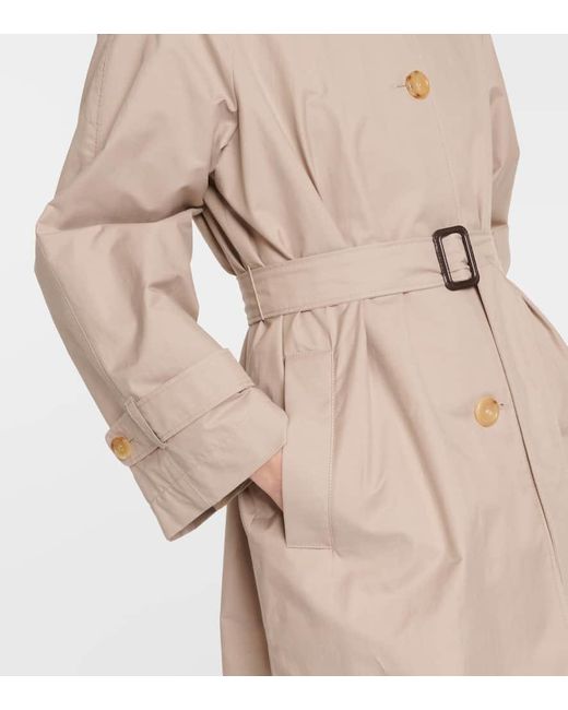 Max Mara Natural The Cube Cotton-blend Twill Trench Coat