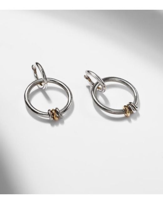 Spinelli Kilcollin Metallic Sirius Versa Sterling And 18Kt Hoop Earrings