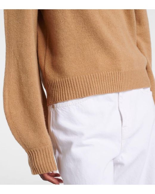 Marni Natural Patch-Applique Cashmere Sweater