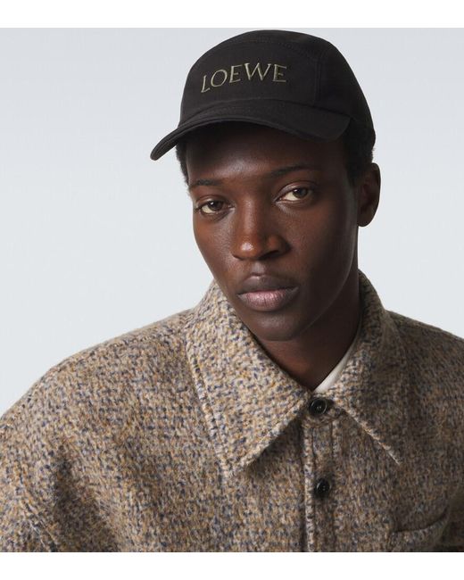 Loewe Baseballcap Aus Baumwoll-Drill in Black für Herren