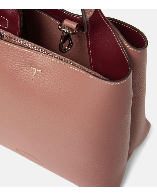 Tote Apa Mini de piel Tod's de color Pink