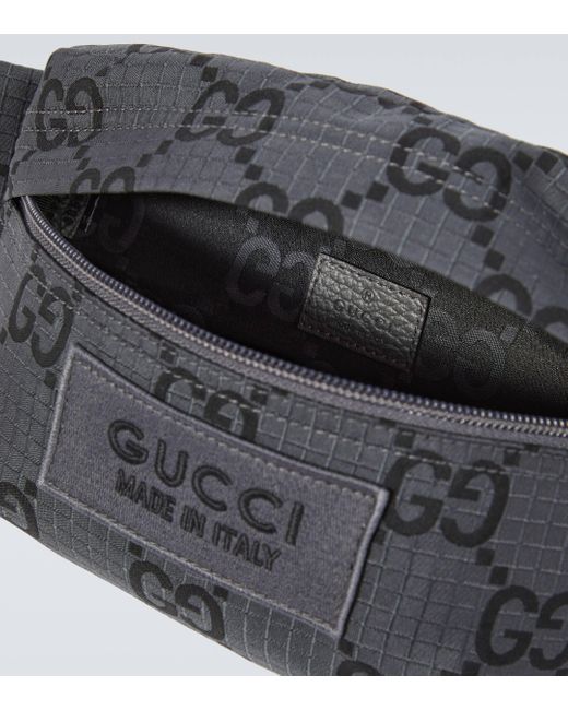 Gucci Black Maxi GG Belt Bag for men