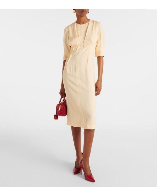 Sportmax Natural Sele Midi Dress