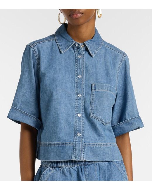 Veronica Beard Blue Spruce Denim Shirt