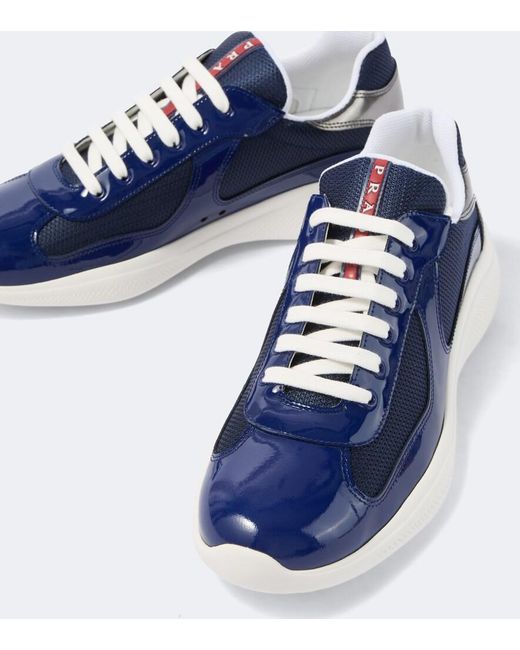 Prada Blue America's Cup Sneakers for men