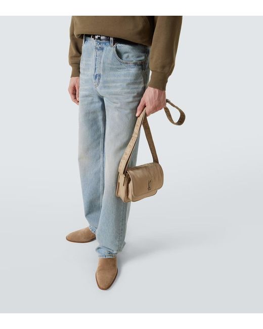 Saint Laurent Messenger Bag Niki Cassandre Small in White für Herren