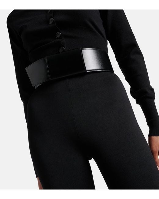 Alaïa Black Knot Leather Belt