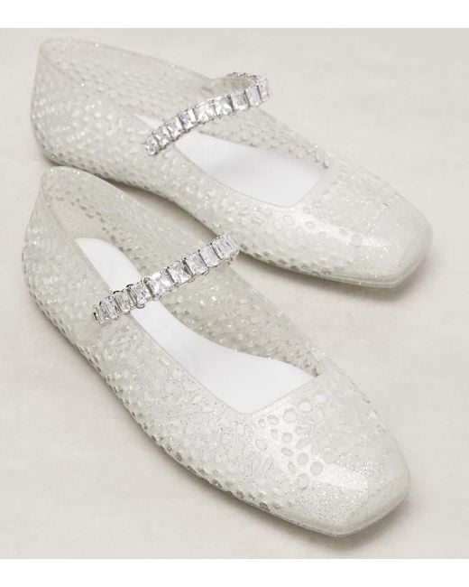 Ballerines Jelly En Pu A Ornements Jimmy Choo en coloris White