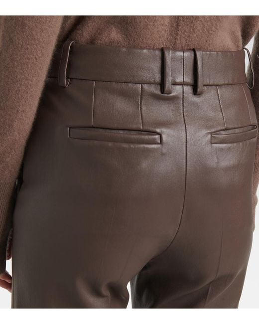 Joseph Gray Coleman Leather Slim Pants