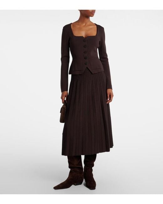 Staud Brown Rachela Cardigan