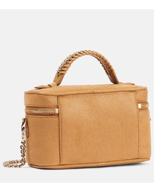 Stella McCartney Brown Tote Falabella Mini Aus Lederimitat
