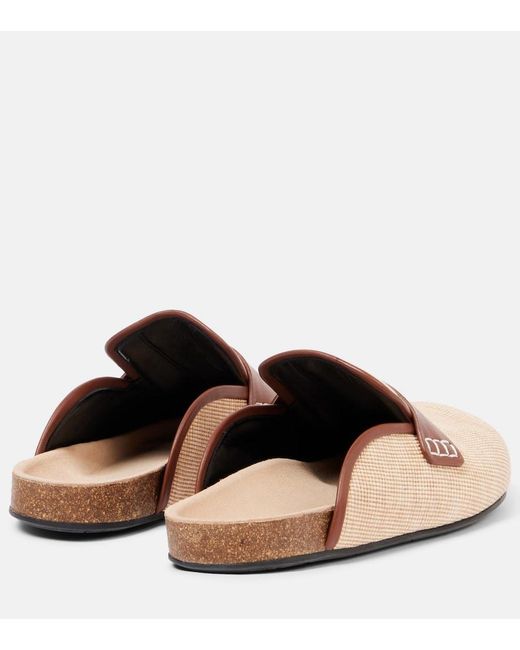 J.W. Anderson Pink Leather-Trimmed Mules