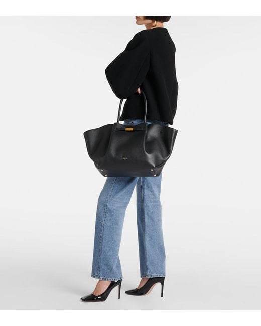 DeMellier London Black The New York Leather Tote Bag