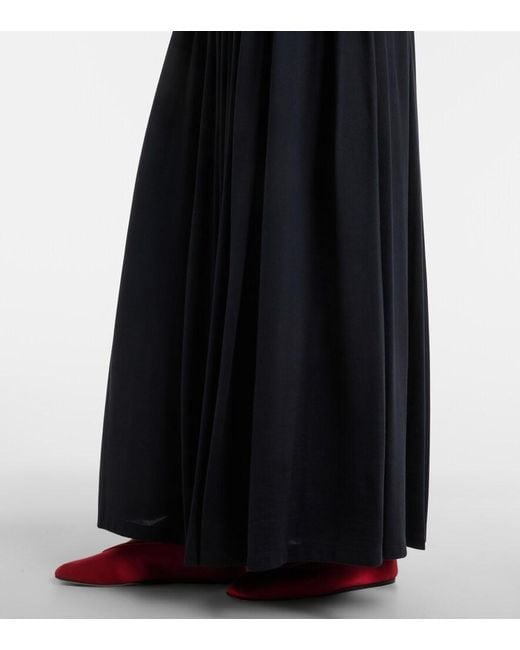 Max Mara Black Jersey Maxi Skirt