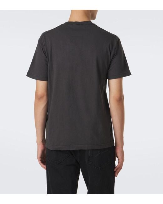 Stone Island Black Compass Badge Cotton Jersey T-Shirt for men
