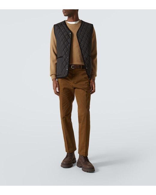 Burberry Black Quilted Vest for men