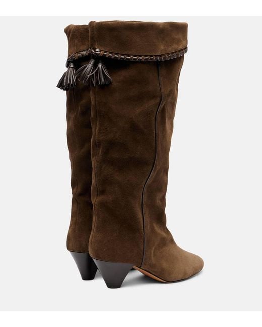 Botas Altas Elita De Ante Isabel Marant de color Brown