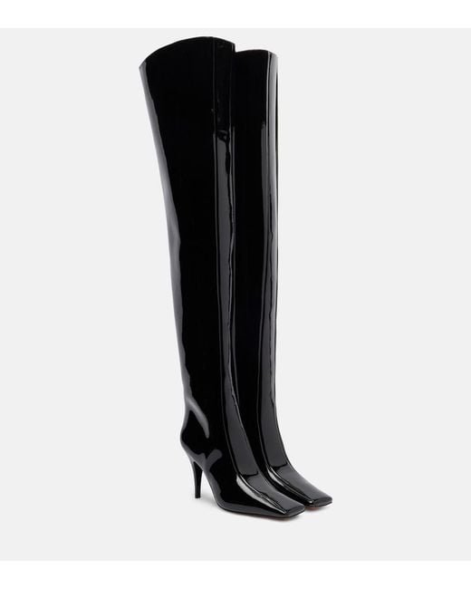 Stella McCartney Black Eve Alter Mat Over-The-Knee Boots