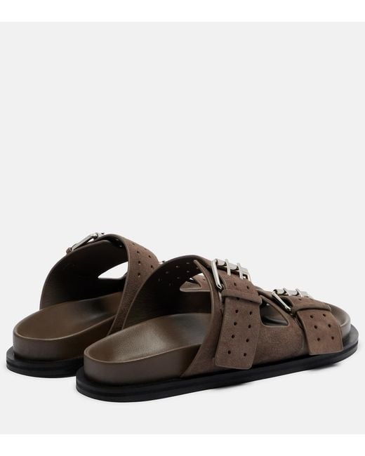 A.Emery Brown Leon Suede Slides