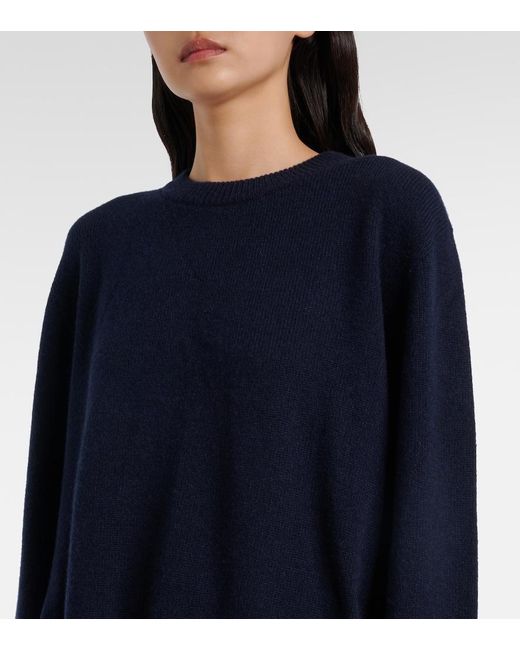 The Row Blue Sibem Wool And Cashmere Sweater