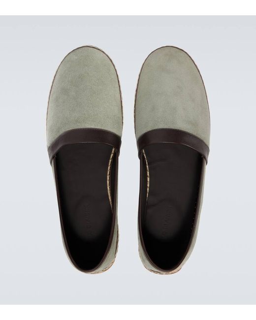 Manolo Blahnik Espadrilles Nerano Aus Veloursleder in White für Herren