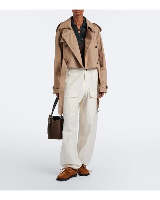 J.W. Anderson Natural Cotton-Blend Wide-Leg Pants