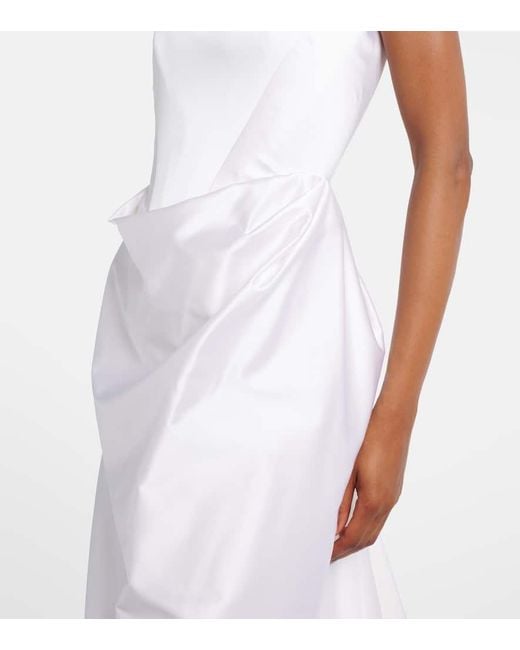 Vivienne Westwood White Bridal Robe Nova Camille Aus Satin