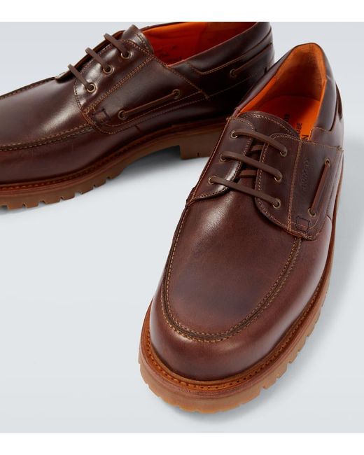 Junya Watanabe X Heinrich Dinkelack Segelschuhe Aus Leder in Brown für Herren