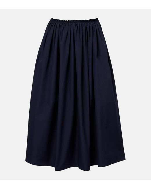 Gabriela Hearst Blue Midirock Chiara Aus Baumwolle