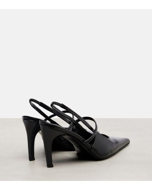 Totême  Black Slingback-Pumps Aus Leder
