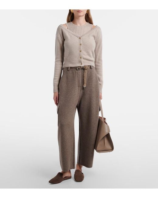 Lisa Yang Natural Iora Cable-Knit Cashmere Tank Top