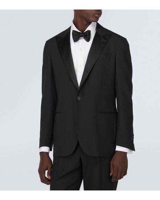 Polo Ralph Lauren Black Tailored Wool Barathea Tuxedo for men