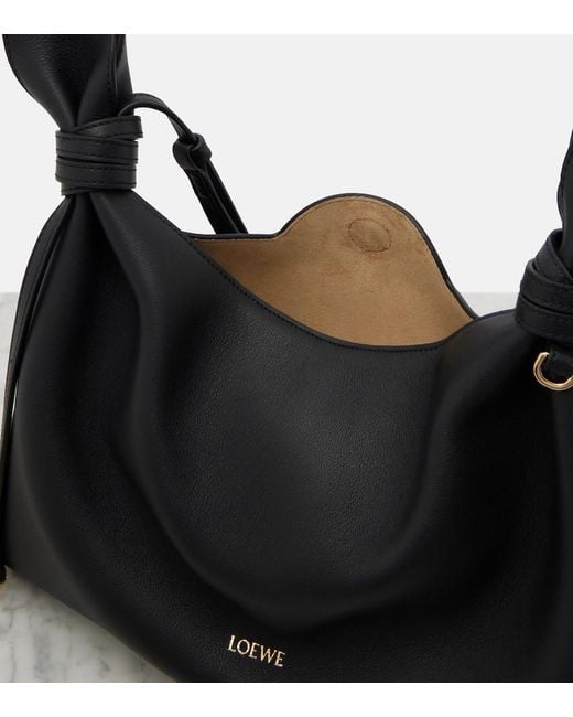 Loewe Black Scarf Medium Leather Shoulder Bag