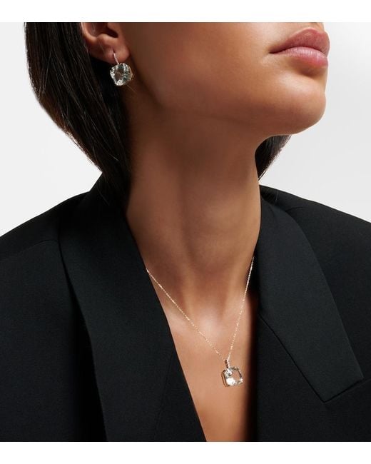 Mateo White 14Kt Necklace With Topaz And Diamonds