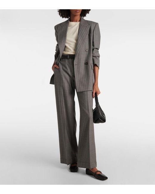 Brunello Cucinelli Black Nappa Ballerina With Shiny Strap