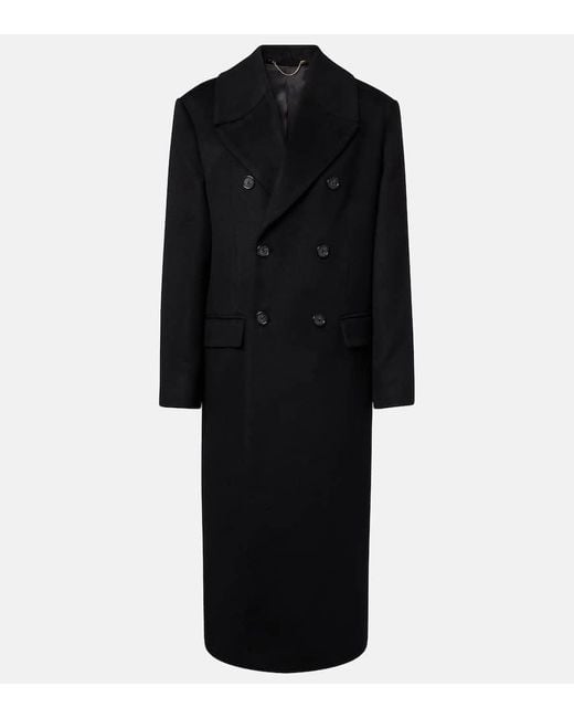 Totême  Black Mantel Aus Kaschmir