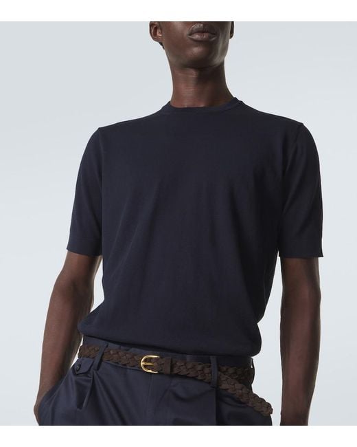 Lardini Black Cotton T-Shirt for men
