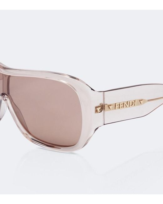 Fendi Pink Screen Shield Sunglasses