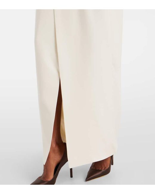 Ralph Lauren White Robe Kristian Aus Seiden-Cady