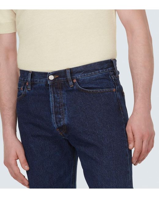 Thom Sweeney Mid-Rise Straight Jeans in Blue für Herren