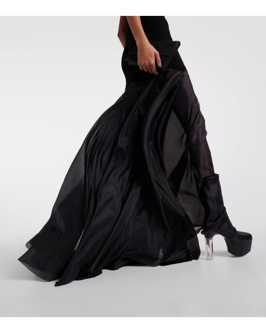 Robe longue Lido Divine Rick Owens en coloris Black