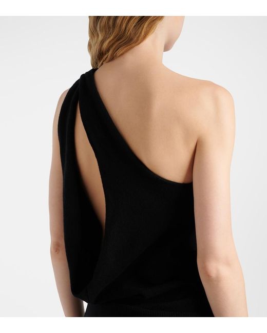 Rohe Black One-Shoulder Wool And Cashmere-Blend Top