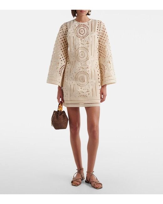 Jimmy Choo Brown Bon Bon Small Raffia-Effect Bucket Bag