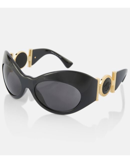 Versace Brown Medusa Oval Sunglasses